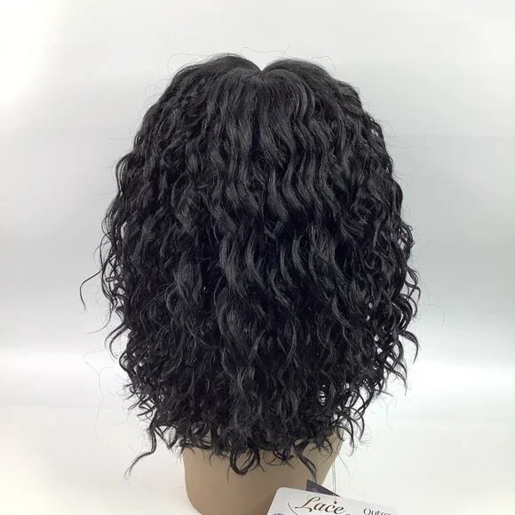 Outre Lace Front Yanara Wig Color 1 Curly HD Transparent Lace Pre-Plucked - Picture 4 of 9